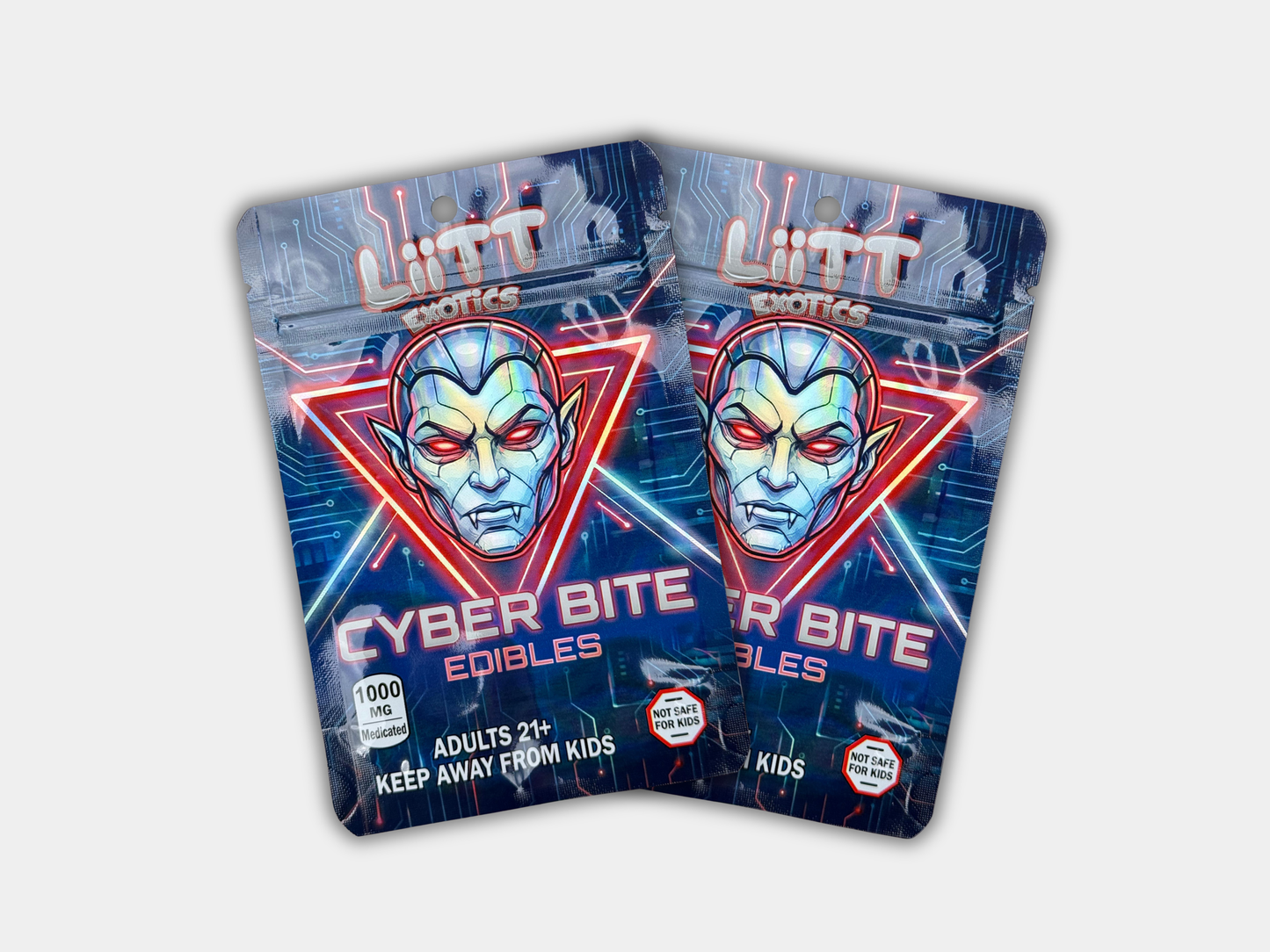 Liit Exotics Cyber Bite EMPTY Mylar Bag 1000 MG
