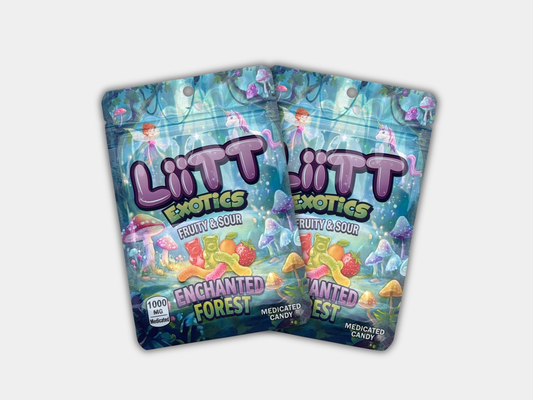 Liit Exotics Enchanted Forest EMPTY Mylar Bag 1000 MG