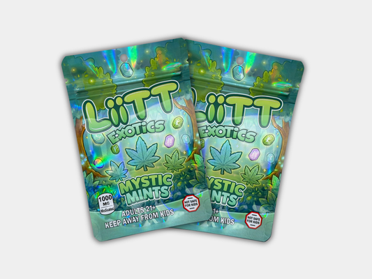 Liit Exotics Mystic Mints EMPTY Mylar Bag 1000 MG