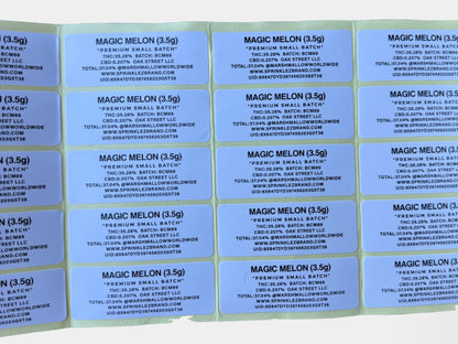 Magic Melon Gumdropz Mylar Bag 3.5 Grams (Label & Authenticity Stickers Included)