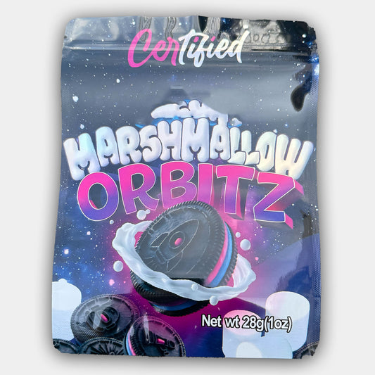 Marshmallow Orbitz Mylar Bag 1 Ounce