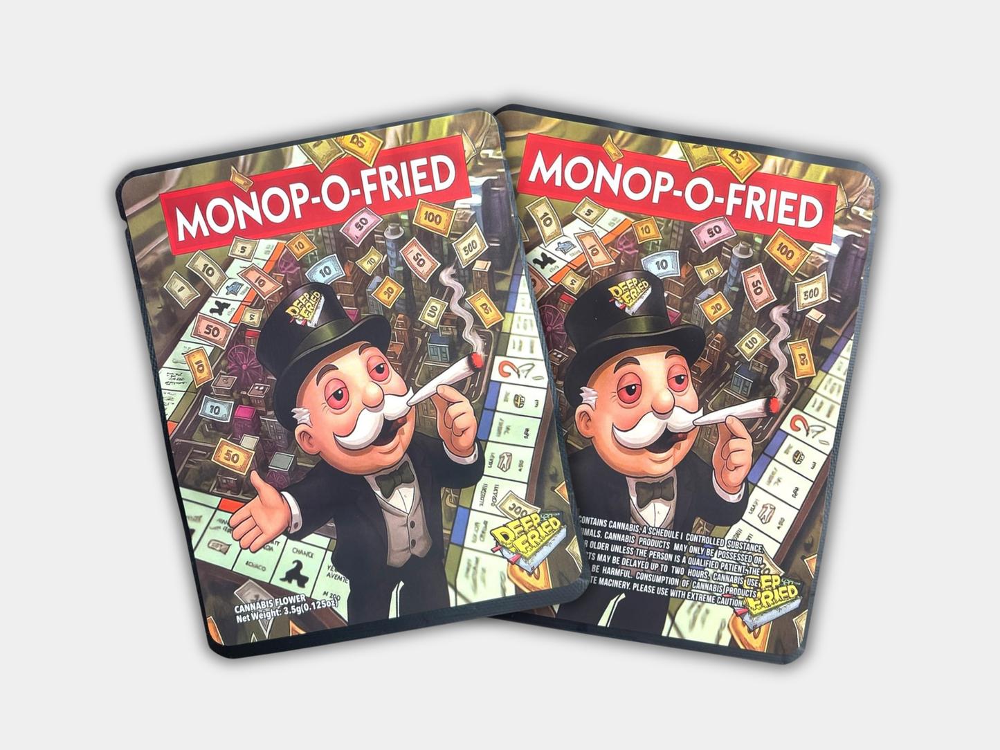 Monop-O-Fried 3.5G Mylar Bag