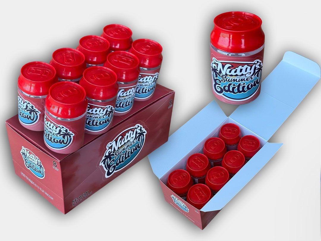 Nutty’s Summer Edition Candy Soda Cans – Master Box (8 Cans)