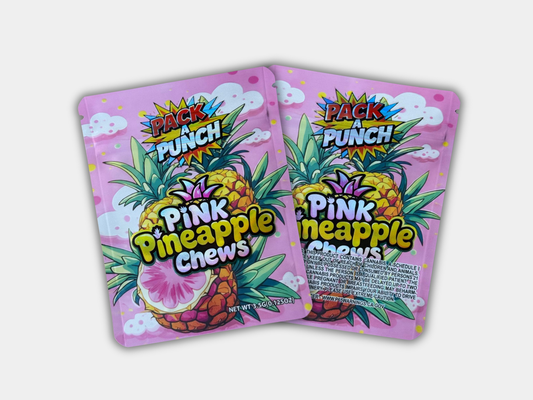 Pack A Punch Pink Pineapple Chews 3.5G Mylar Bag