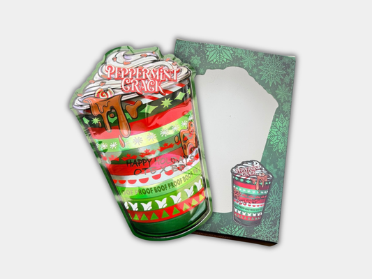 Peppermint Crack Mylar Bag + Matching Box (3.5G)