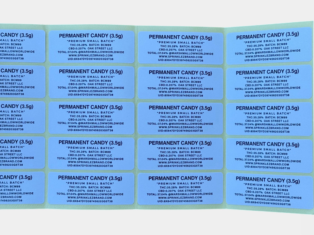 Permanent Candy Zero 3.5G Mylar Bag (Label & Authenticity Stickers Included)