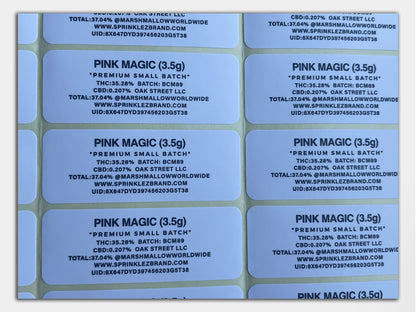 Pink Magic Sprinklez Mylar Bag 4 Grams (Label & Authenticity Stickers Included)