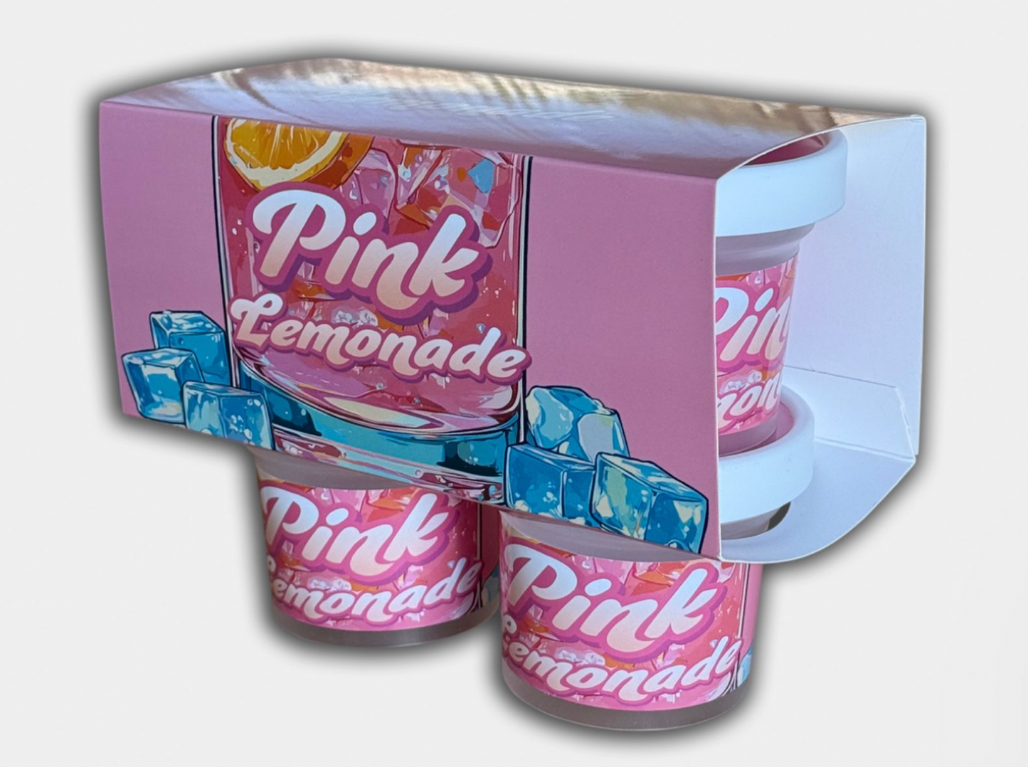 Pink Lemonade 4 Jar Set with Box (3.5g Ice Cream Jar Set)