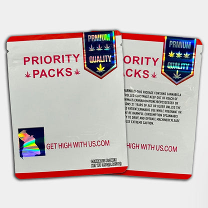 Priority Packs Mylar Bag 3.5 Grams