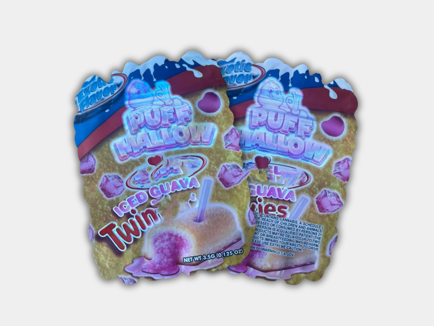Puff Hallow Hostess Iced Guava Twink 3.5G Mylar Bag