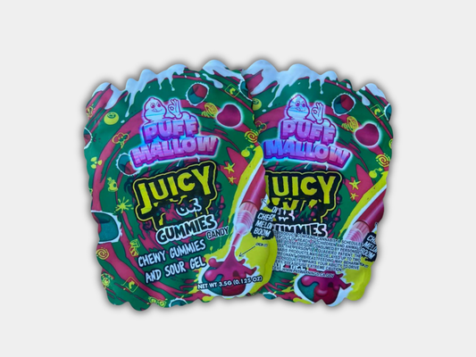 Puff Hallow Juicy Gummies 3.5G Mylar Bag
