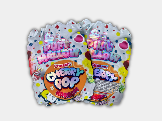 Puff Mallow Charms Cherry Pop Kaboom – 3.5G Mylar Bag