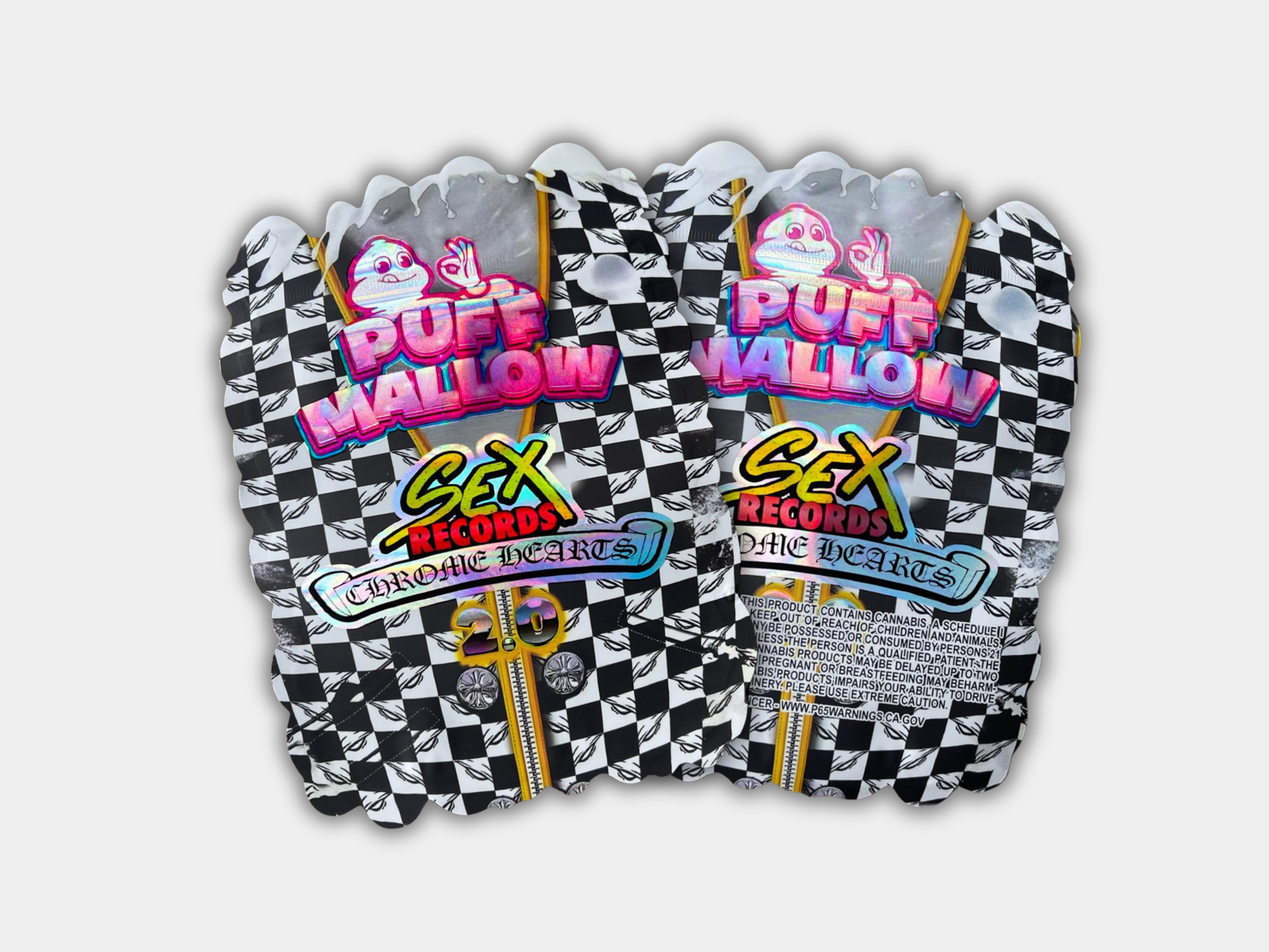 Puff Mallow Sex Records Chrome Hearts 2.0 – 3.5G Mylar Bag