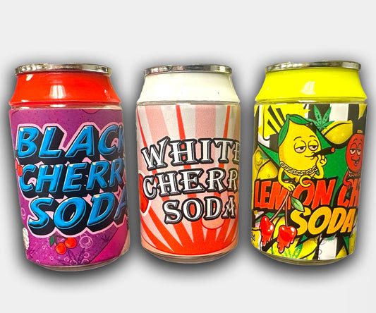 GMM Custom Printed Designed Limited Edition 3.5g Soda Can Design Plastic Jars