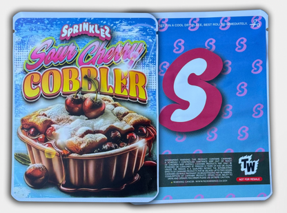 Sour Cherry Cobbler 3.5G Sprinkelz Mylar Bag (Label & Authenticity Stickers Included)