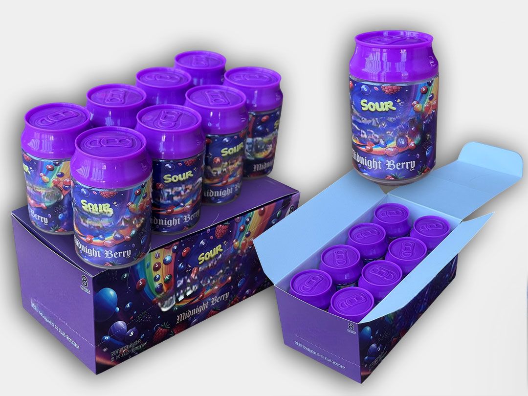 Sour Midnight Berry Candy Soda Cans – Master Box (8 Cans)