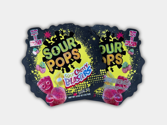 Sour Pops Sour Cherry Blasters 3.5G Mylar Bag