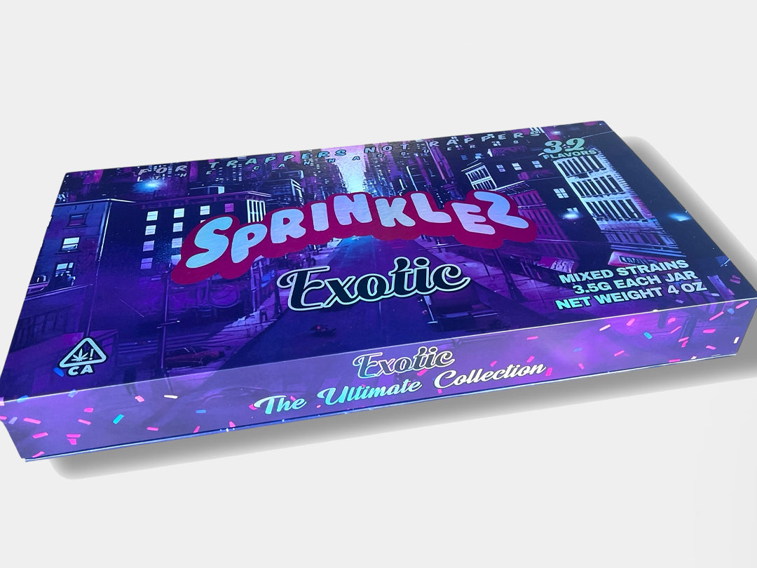 VARIETY PACK SPRINKLEZ GLASS JARS - 32 DESIGNS WITH MASTER BOX (EMPTY JARS)