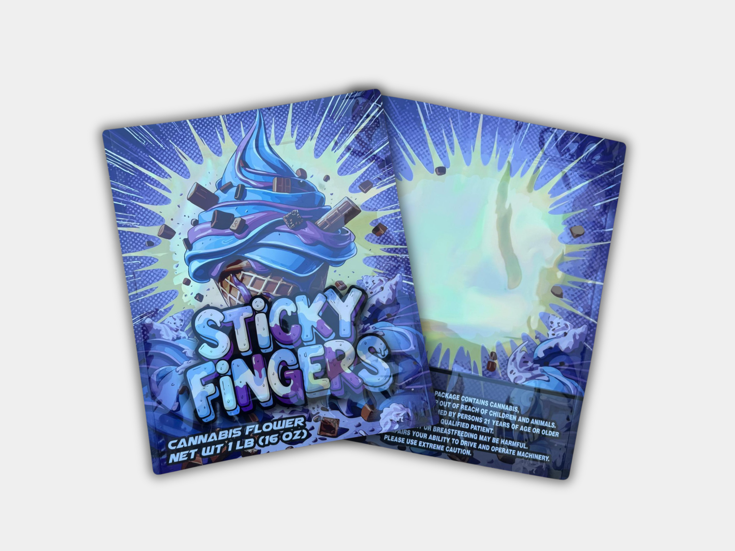Sticky FIngers 16 oz (1 lb) Mylar Bag