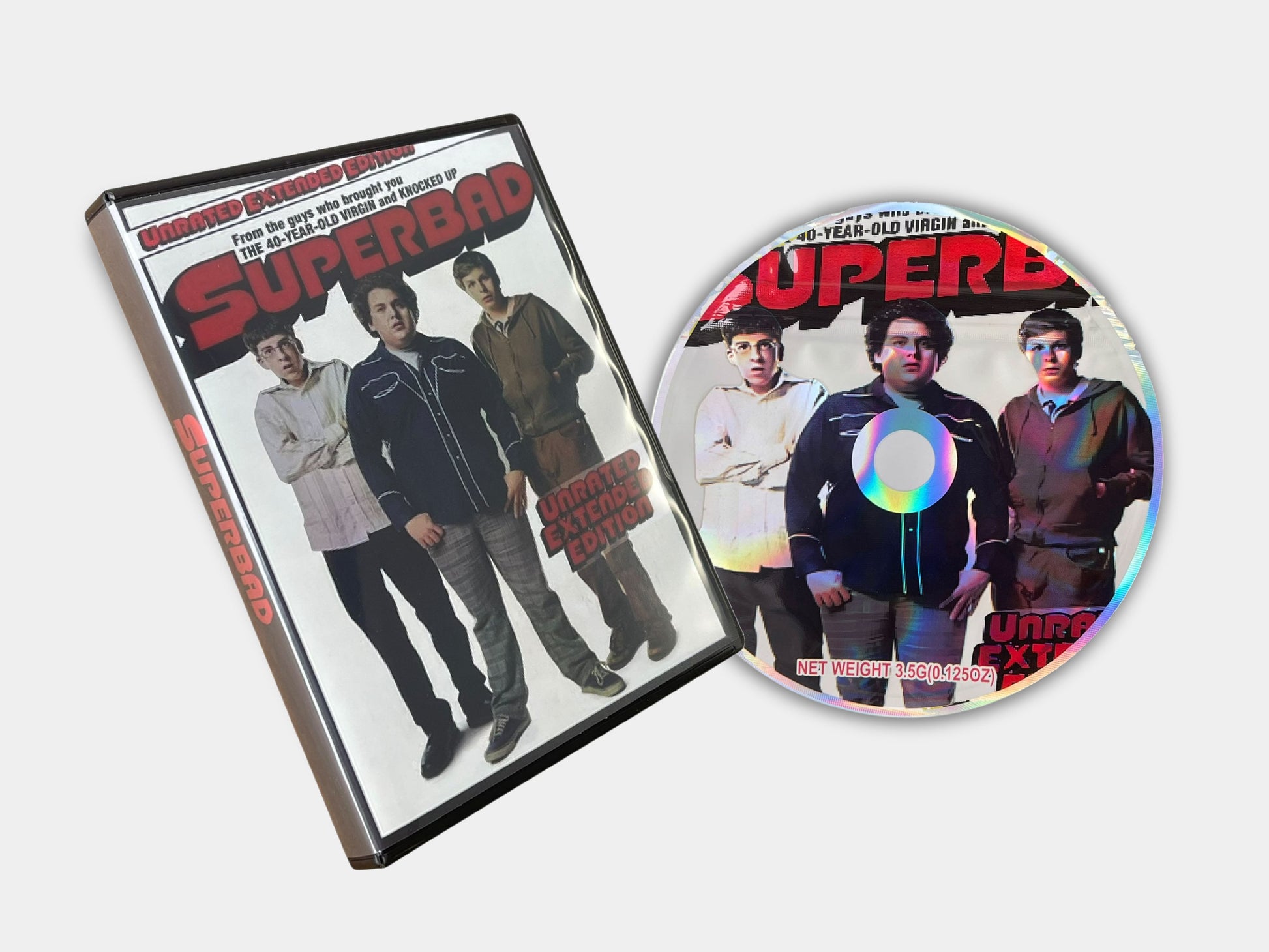 Superbad CD/DVD Cases with Mylar Bags 3.5 G