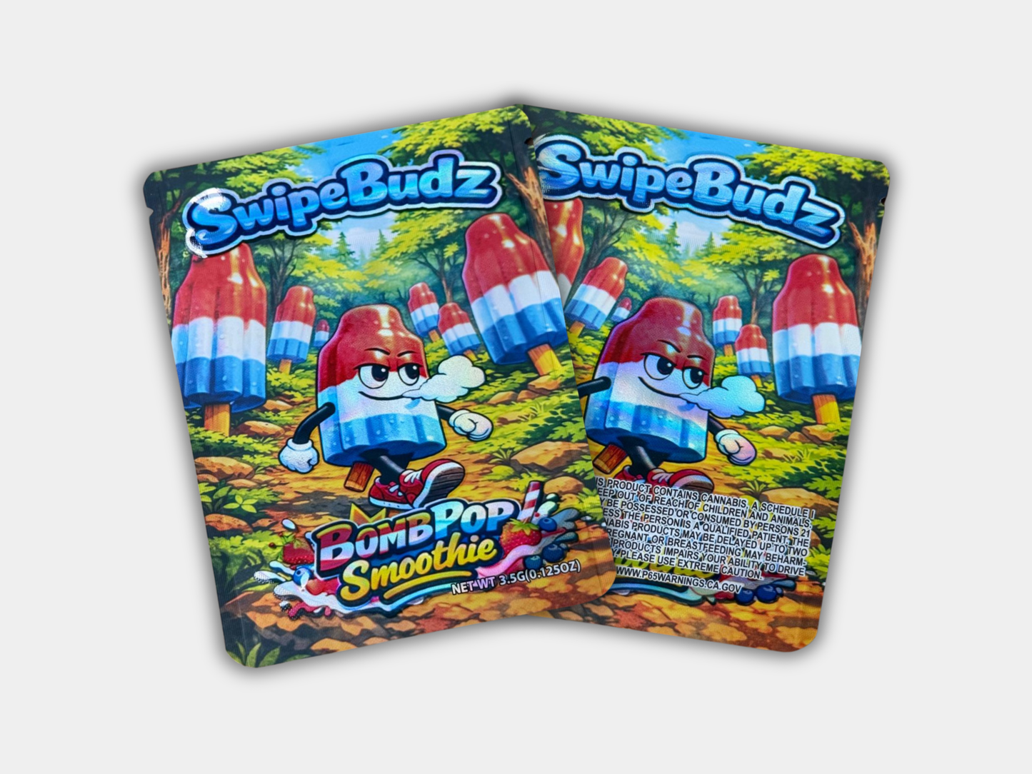 SwipeBudz Bomb Pop Smoothie 3.5G Mylar Bag