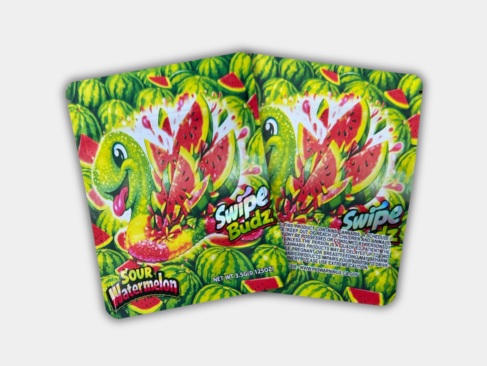 Swipe Budz Sour Watermelon 3.5G Mylar Bag