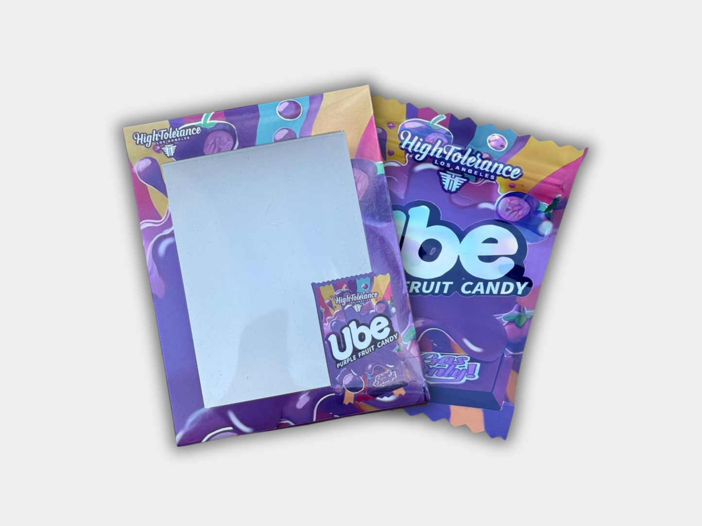 Ube Purple Fruit Candy Mylar Bag + Matching Box (3.5G)