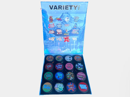 16 DESIGNS VARIETY PACK GLASS JARS WITH MASTER BOX (EMPTY JARS)