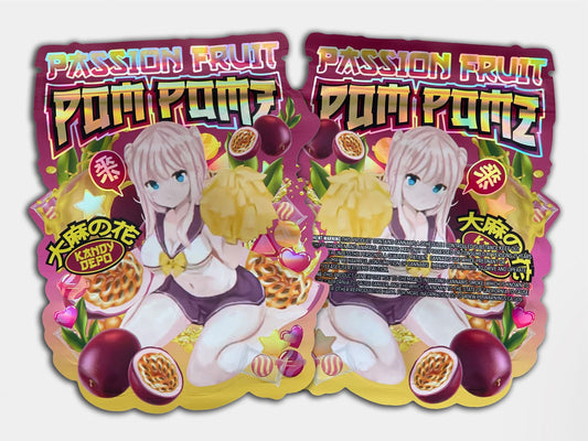 Passion Fruit Pom Pomz 3.5G Holographic Mylar Bag