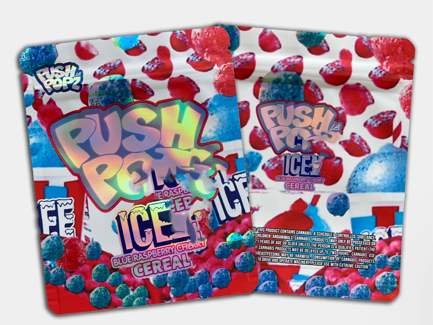 Pusha P Ice Cereal 3.5G Holographic Mylar Bag