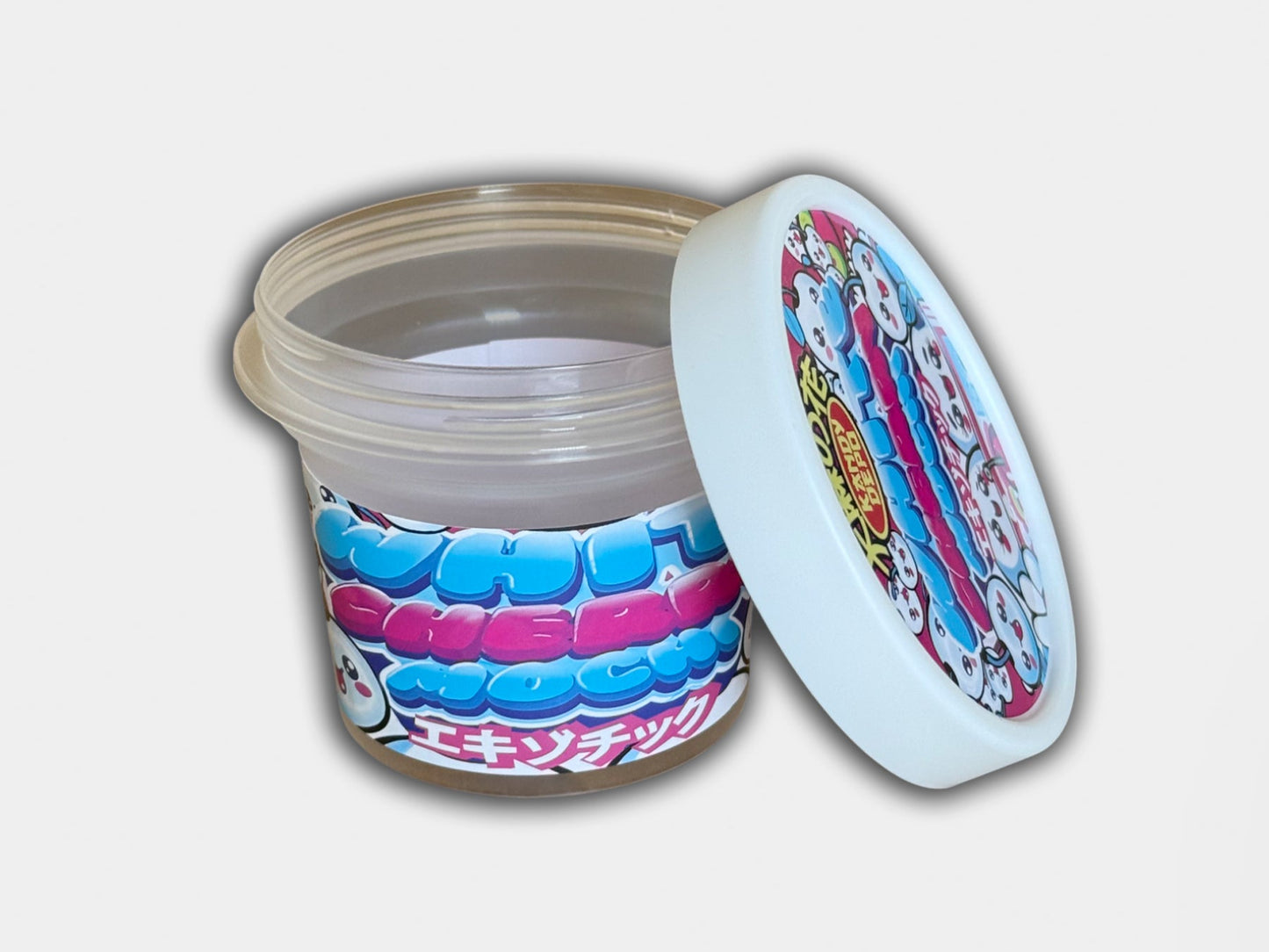 White Cherry Mochi 4 jar set with box (3.5g Ice Cream Jar Set)