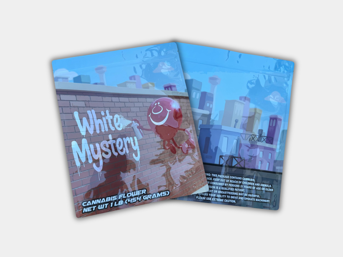 White Mystery 16 oz (1 lb) Mylar Bag