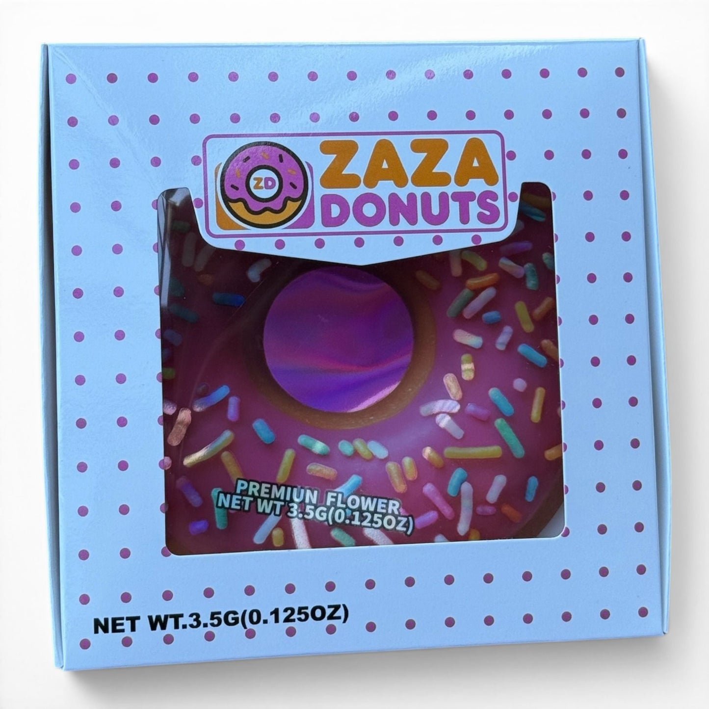 ZaZa Donuts (3.5G) Mylar Bag + Matching Box (3.5G)