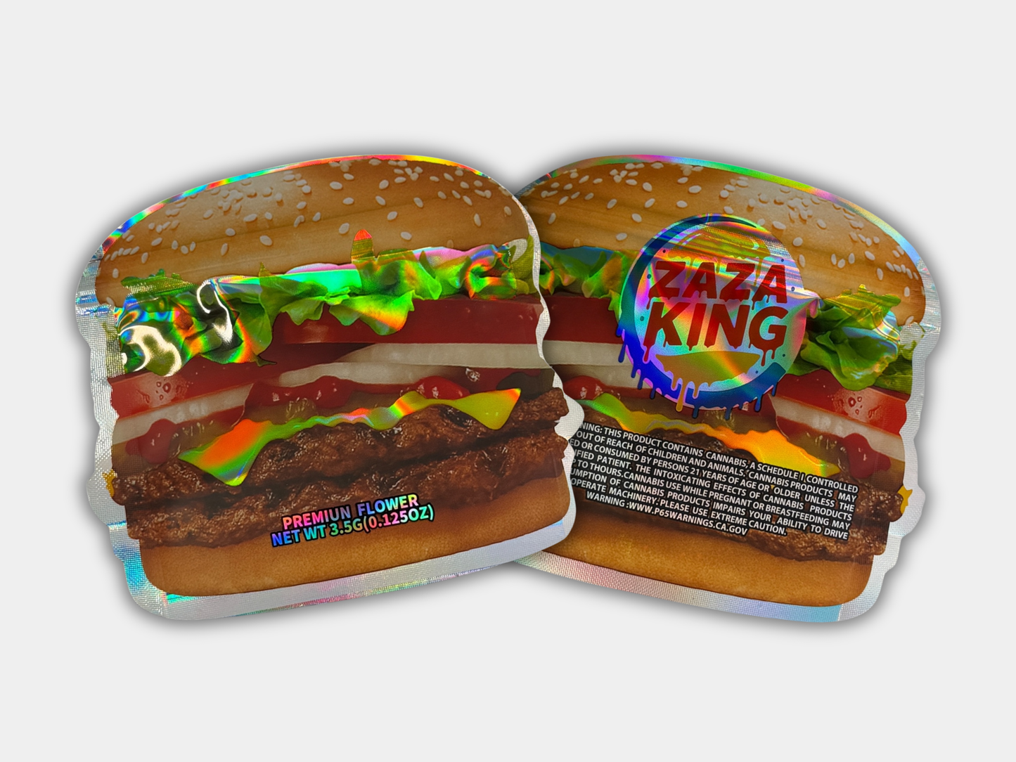 ZaZa King Double Zooper Mylar Bag + Matching Box (3.5G)