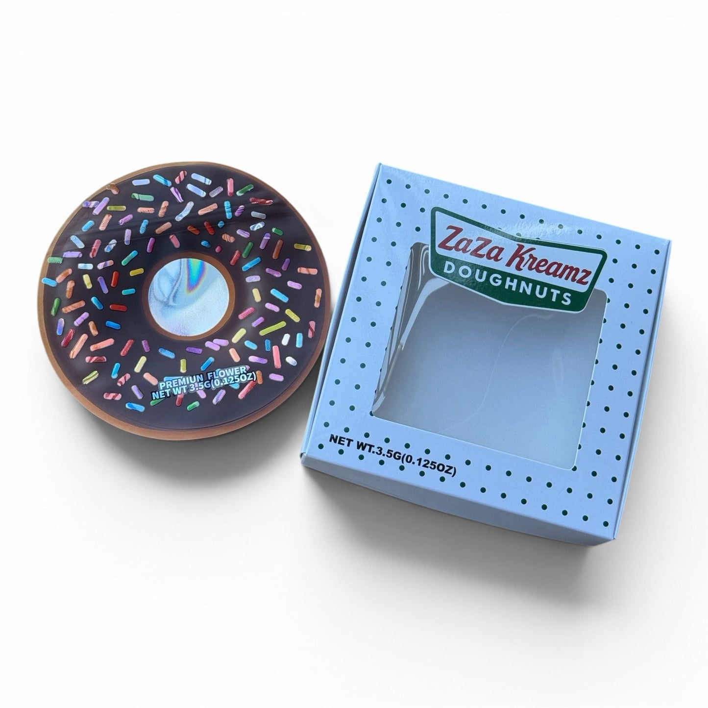 ZaZa Kreamz Doughnuts Mylar Bag + Matching Box (3.5G)