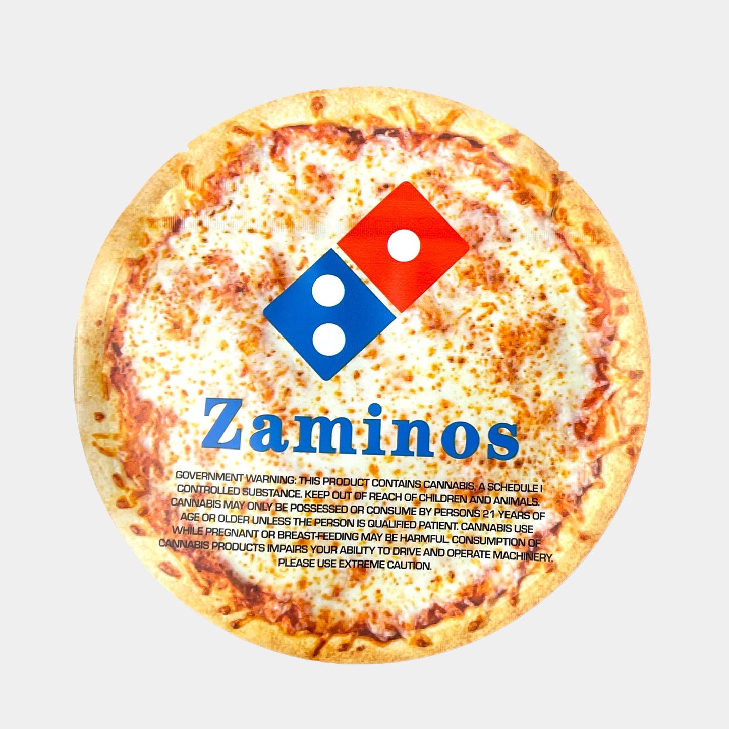 Zaminos Pizza Box with Mylar Bags 3.5g Box Packaging
