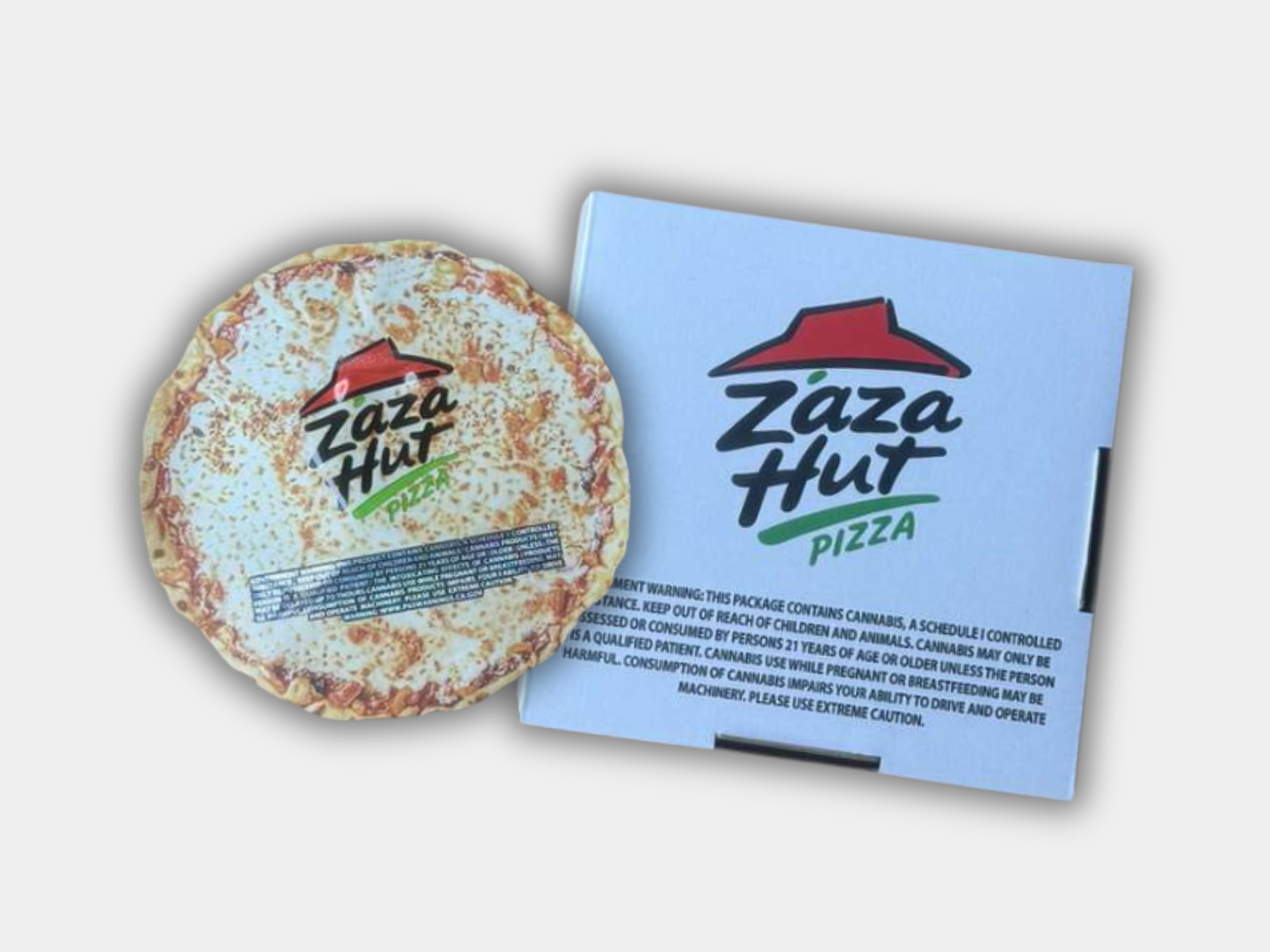 Zaza Hut Pizza Box with Mylar Bag – 3.5G Box Packaging 2