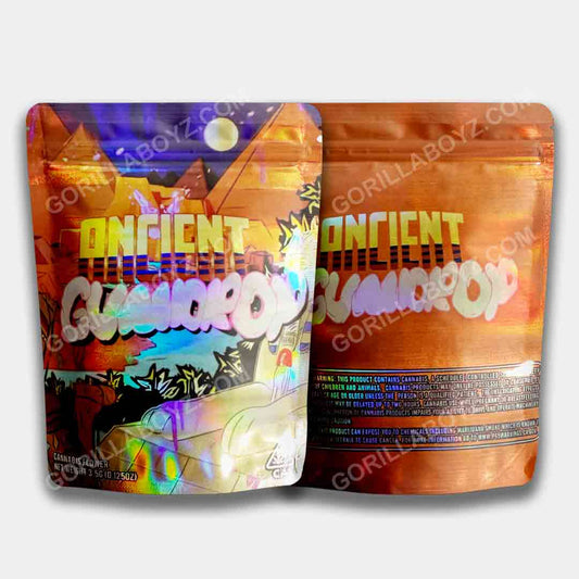 Ancient Gumdrop Holographic mylar bags 3.5 grams