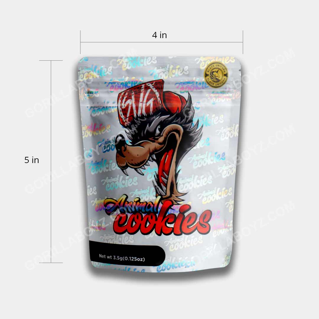 Animal Cookies mylar bags 3.5 grams