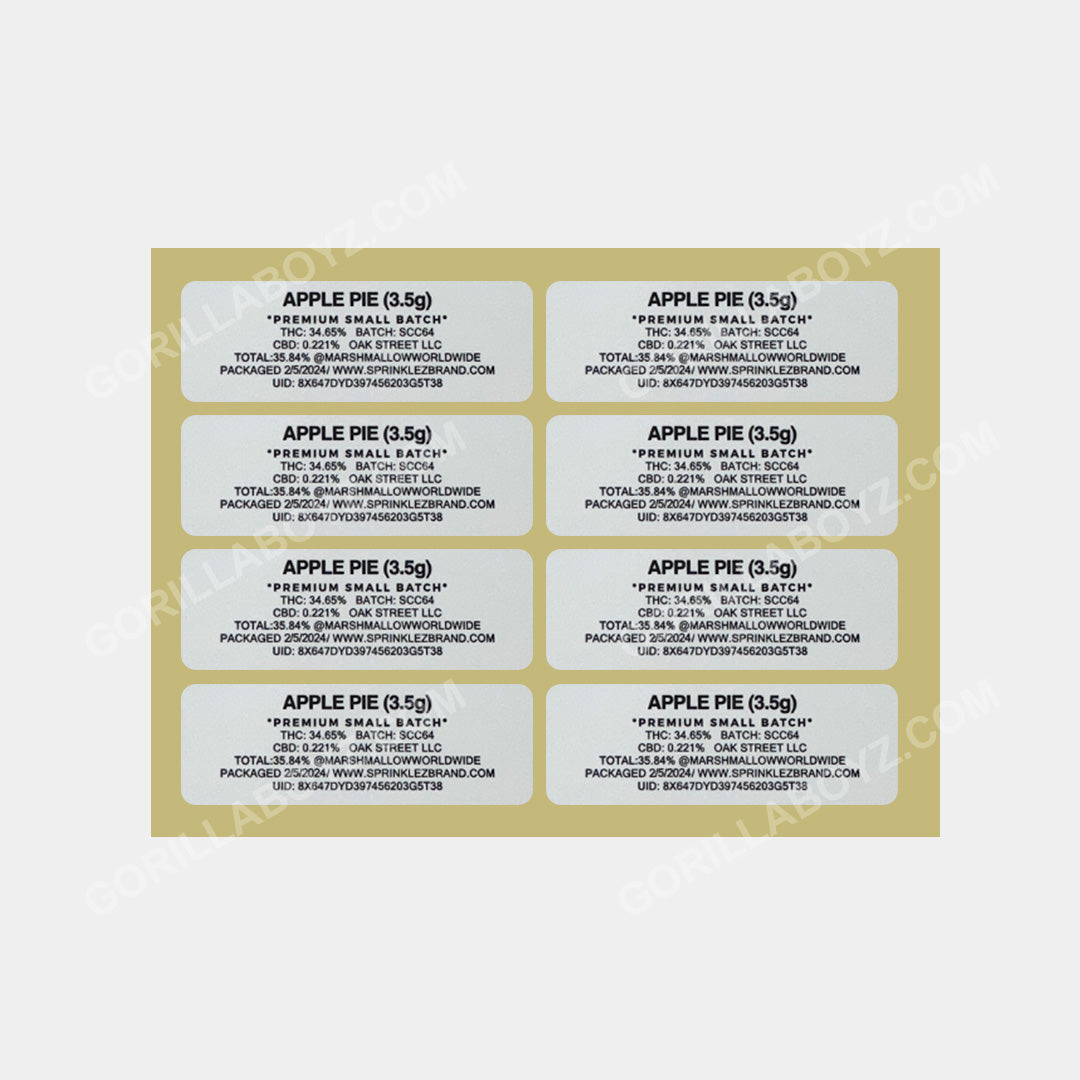 Apple Pie 3.5 gram stickers