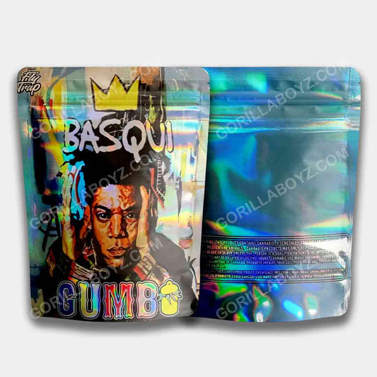 Basqui Gumbo Holographic mylar bags 3.5 grams