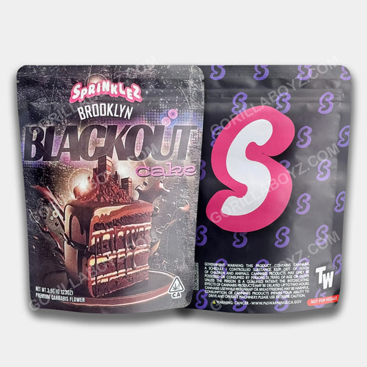Blackout Cake Mylar Bag 3.5 Grams