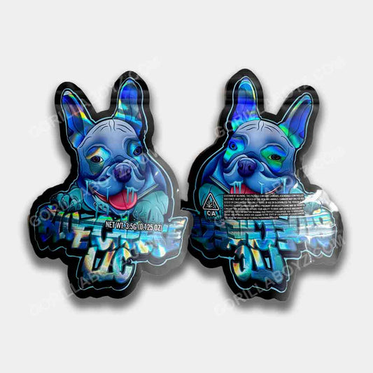 Blue Cheese mylar bags 3.5 grams 3D