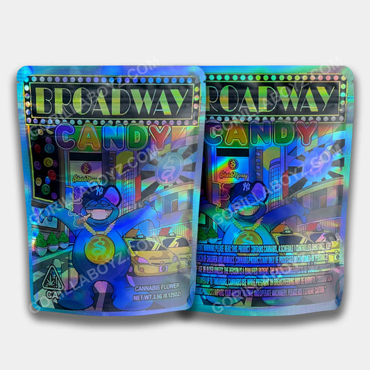 Broadway Candy Holographic mylar bags 3.5 grams