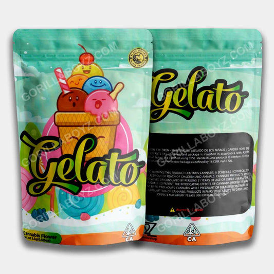 Gelato mylar bags