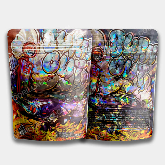 Burnout mylar bags 3.5 grams