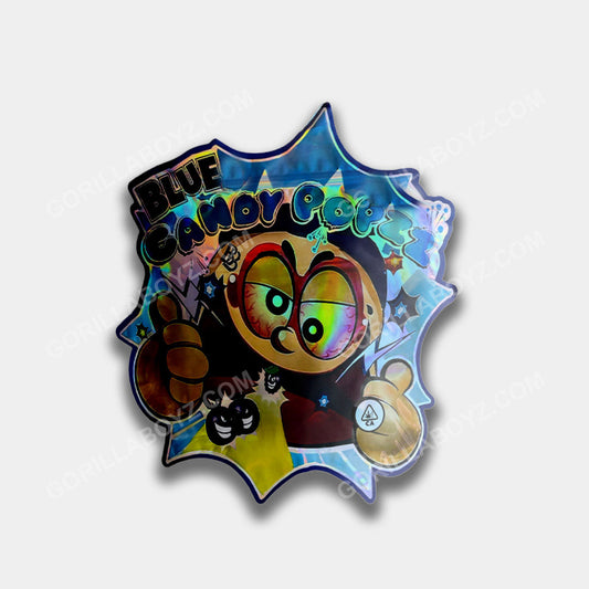 Blue Candy Popzz Mylar Bag 16 oz (1lb)