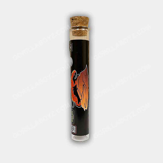 Cheetah Piss glass tube with cork