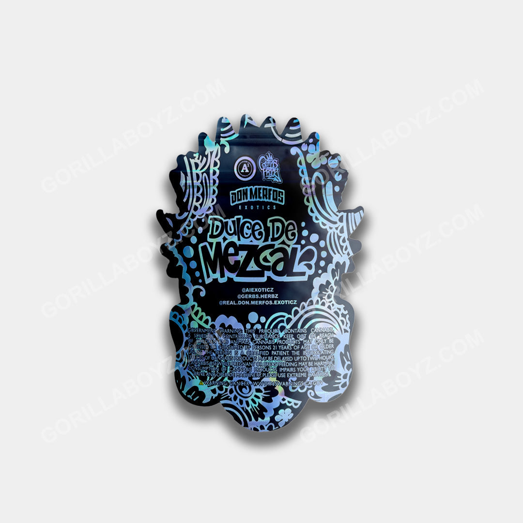 Dulce De Mezcal Holographic mylar bags 3.5 grams