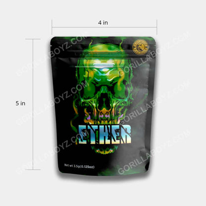 Ether mylar bags 3.5 grams